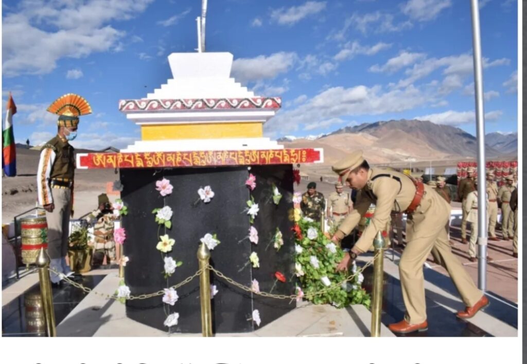 कमांडेंट आई पी एस जितेंद्र शुक्ला छत्तीसगढ़ पुलिस के लिए गौरव बने ,लद्दाख के हाट स्प्रिंग में आयोजित होने वाले रीथ सेरेमनी में बतौर  ग्रुप लीडर के रूप में सम्मिलित हुए